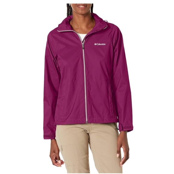 COLUMBIA Berry Red Full Zip Jacket Size Medium - Picture 1 of 12